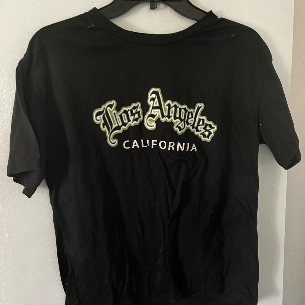 Black Los Angeles graphic tee